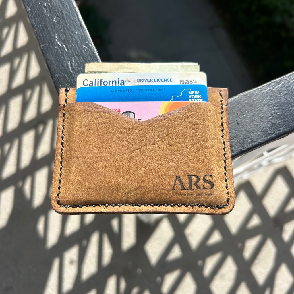 Tan Leather Card Holder